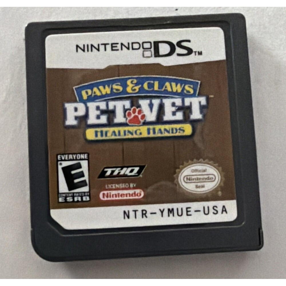 Paws and Claws Pet Vet Healing Hands (Nintendo DS, 2008) Cartridge Only